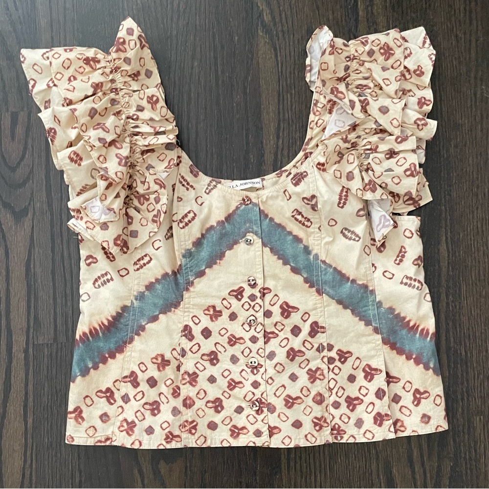 Ulla Johnson Milla Top in Opal 8 EUC Worn Twice